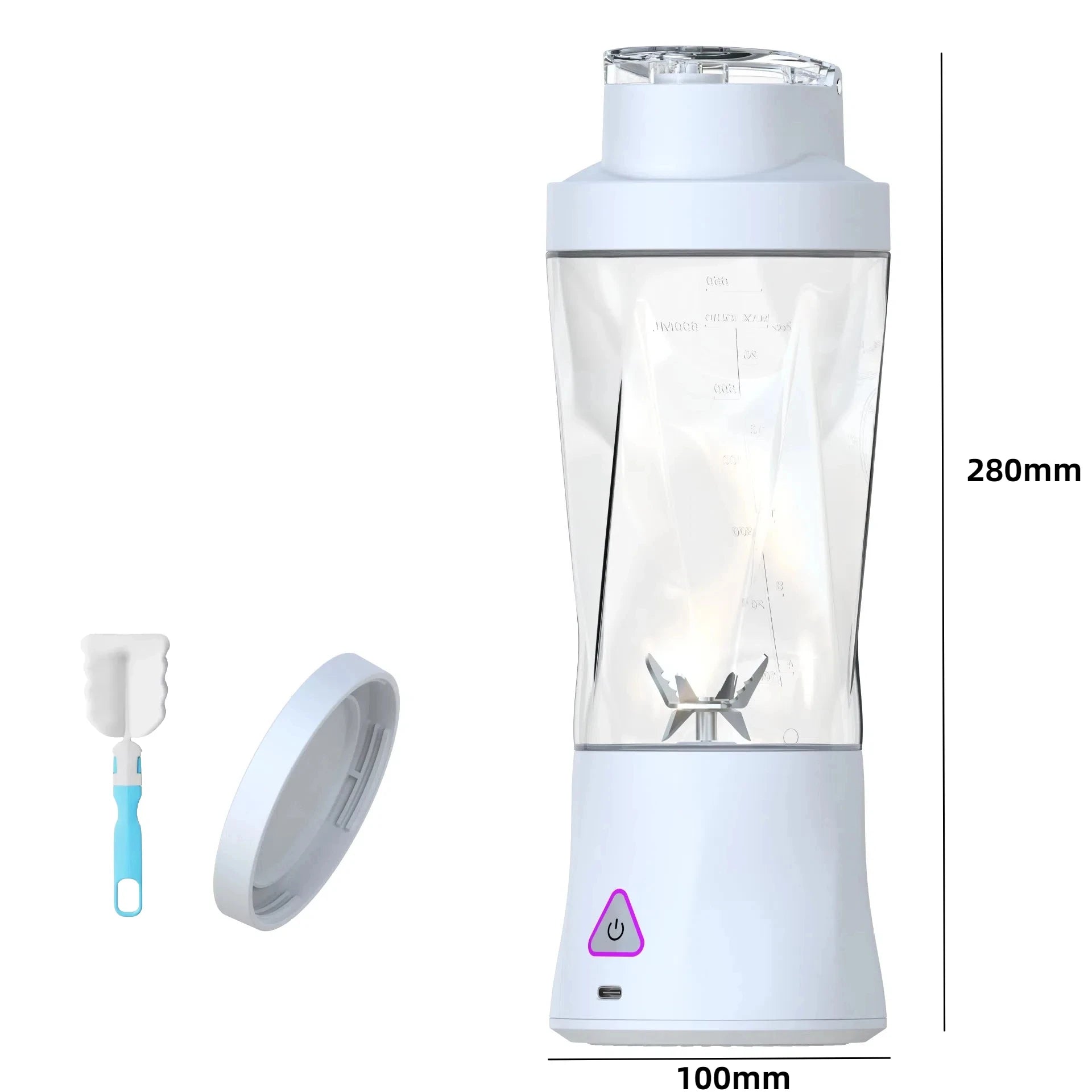 Unleash Freshness Anywhere with the Electric Portable Juicer - 700ML USB Rechargeable Smoothie Blender for Active Lifestyles