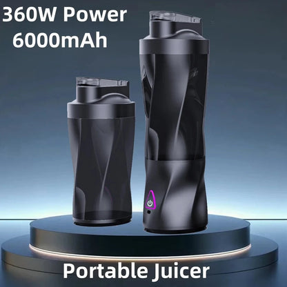 Unleash Freshness Anywhere with the Electric Portable Juicer - 700ML USB Rechargeable Smoothie Blender for Active Lifestyles