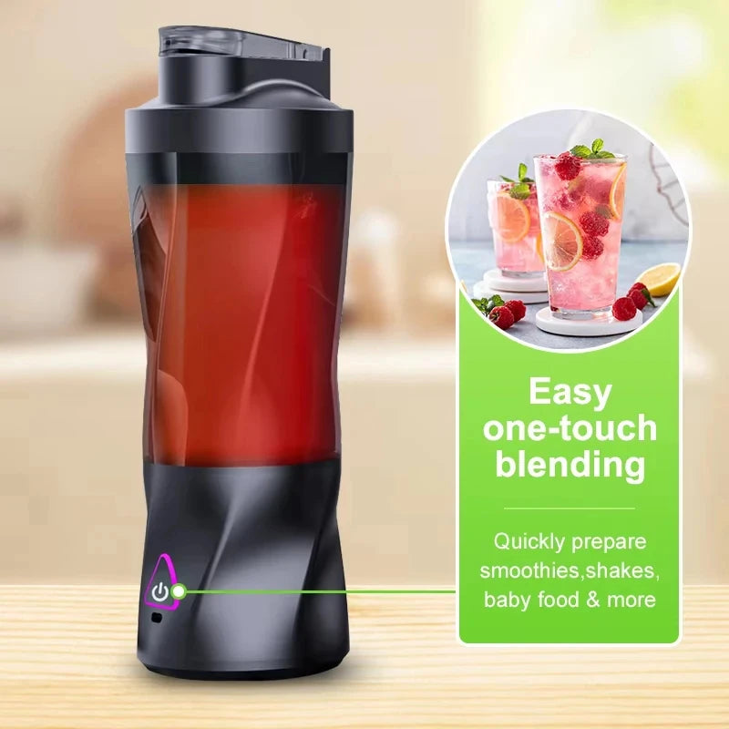 Unleash Freshness Anywhere with the Electric Portable Juicer - 700ML USB Rechargeable Smoothie Blender for Active Lifestyles
