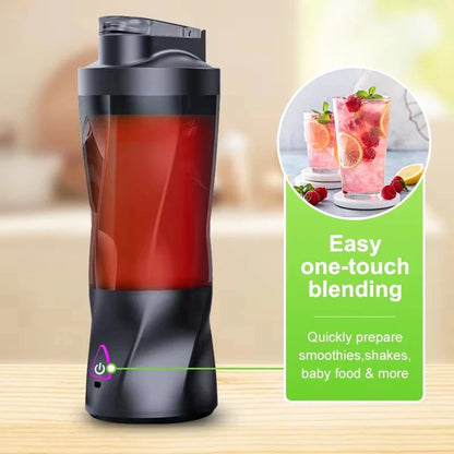 Unleash Freshness Anywhere with the Electric Portable Juicer - 700ML USB Rechargeable Smoothie Blender for Active Lifestyles