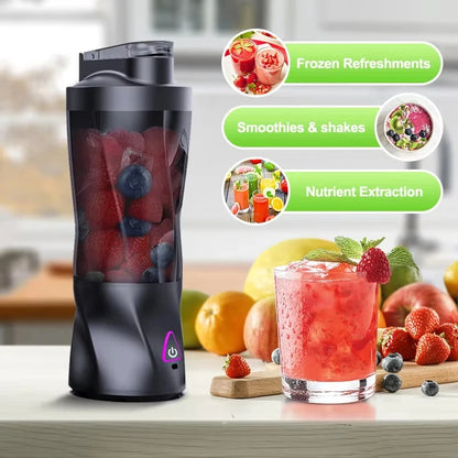 Unleash Freshness Anywhere with the Electric Portable Juicer - 700ML USB Rechargeable Smoothie Blender for Active Lifestyles